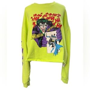 Forever 21 DC Comics Joker Graphic Cropped Sweatshirt